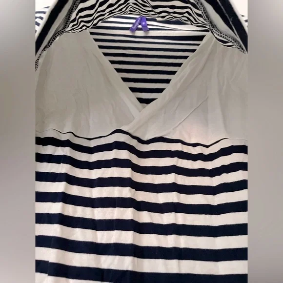 Seraphine Black and White Striped Top - Picture 3 of 5